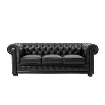 Sofa Leather Black Color, Sofa, Interior, Design PNG Transparent Image and Clipart for Free Download