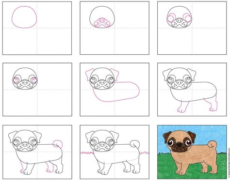 How to Draw a Pug · Art Projects for Kids