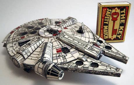 Star Wars: Millennium Falcon 1:250 Scale Papercraft | Paperized Crafts