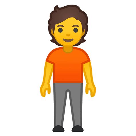 Person standing emoji clipart. Free download transparent .PNG | Creazilla