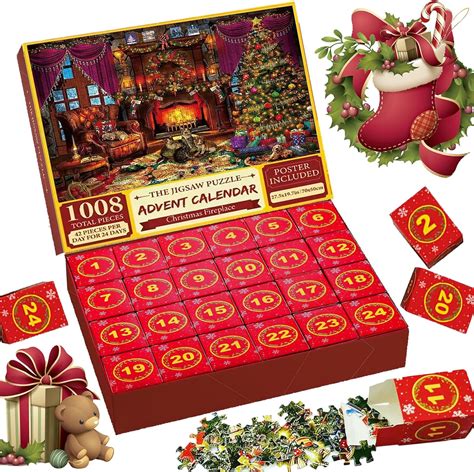 Amazon.com: Advent Calendar 2023 Puzzles - Christmas Cute Pets, Christmas Countdown Calendar ...