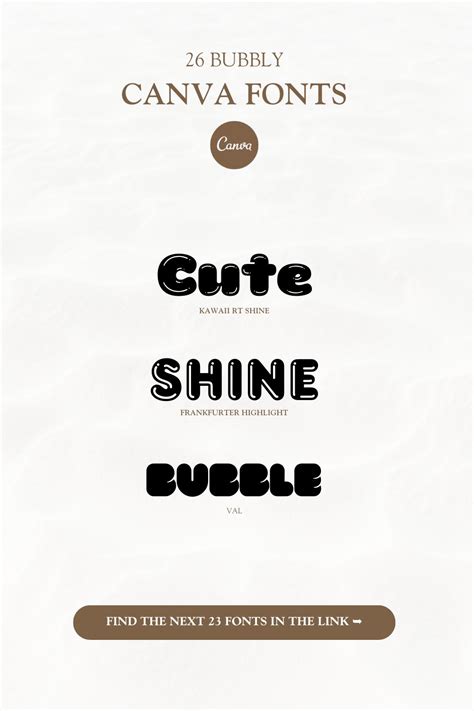 26 Bubble Canva Fonts That’ll Make Your Design Pop | Goofy Designer