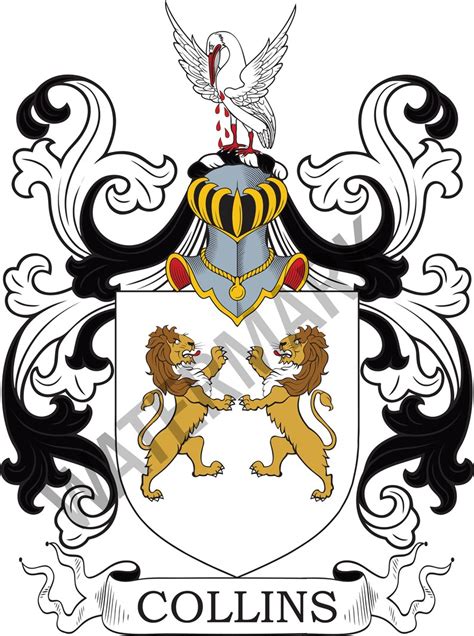 Collins Family Crest Digital Download Collins Coat of Arms JPG File ...