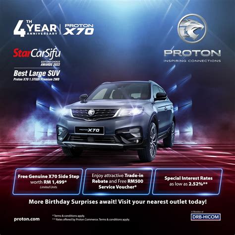 Proton Cars - The PROTON X70 turns Four this year! We're...