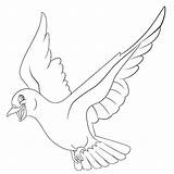 Premium Vector  Beautiful White dove bird Flying Cartoon coloring sketch template