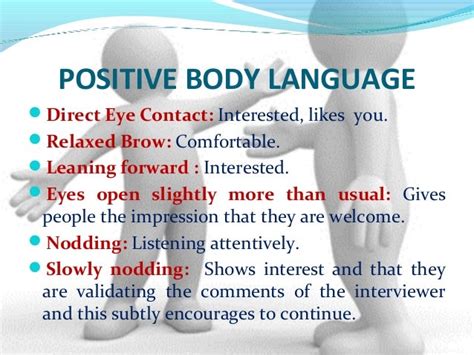 Body language for effective communication