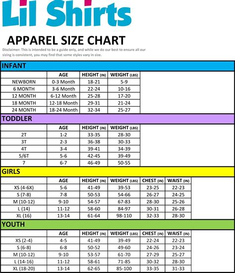 Amazon Size Chart Men's