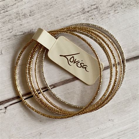 [NEW] LOVISA gold bangles bracelet, Women's Fashion, Jewelry ...