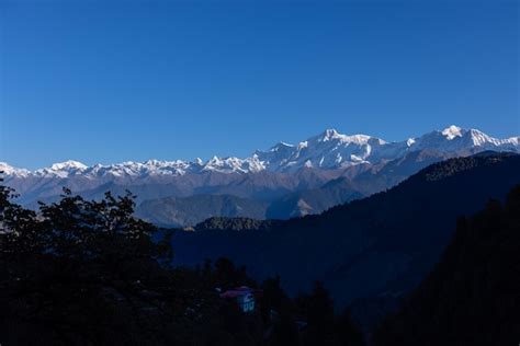 Premium Photo | The mountains of himalaya are covered in snow.