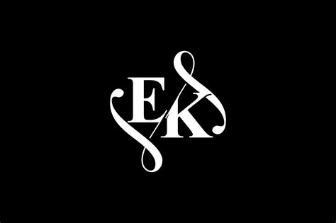 EK Monogram Logo Design V6 Graphic by Greenlines Studios · Creative Fabrica