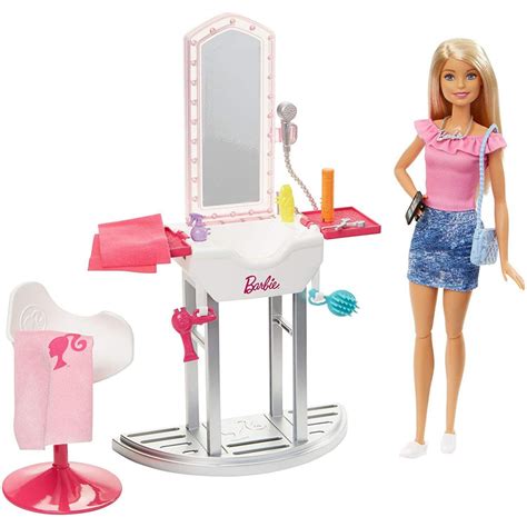 Barbie Hair Salon Playset with Doll | Barbie Playsets | ToyDip