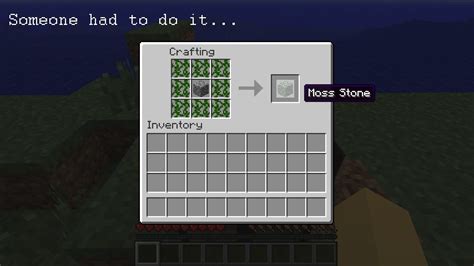 Craftable Moss Stone Mod - DISCONTINUED Minecraft Mod