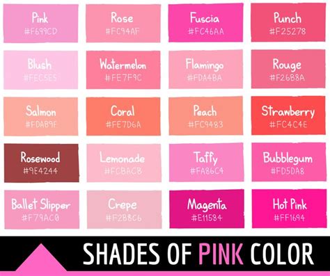 Shades of Pink Color Names - All About Pink Color - The meaning of the color pink is ...