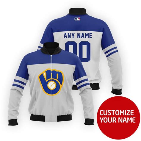 Milwaukee Brewers #00 Personalized Royal Blue Jersey Style Gift With ...