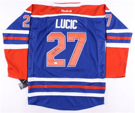 Milan Lucic Signed Oilers Jersey (JSA COA) | Pristine Auction