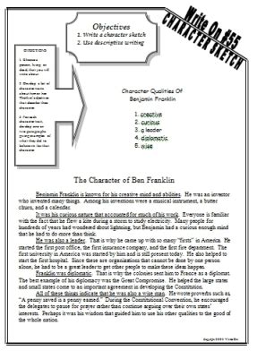 Writing A Character Sketch Examples : '+_.J(d)+'