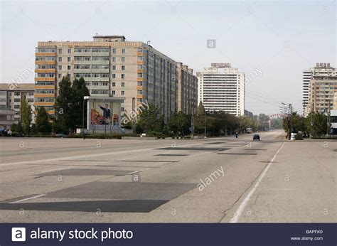 Deserted streets Pyongyang North Korea Stock Photo, Royalty Free Image: 23852164 - Alamy