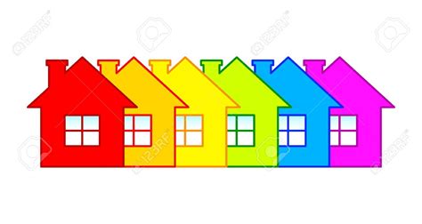 Row of houses clipart - Clipground