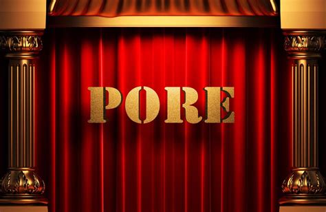 pore golden word on red curtain 7347226 Stock Photo at Vecteezy