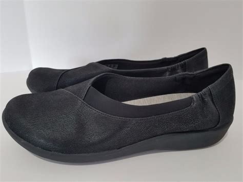 Clarks Cloud Steppers Womens Sillian Intro Black Slip On Shoes Size 11 M New # ...