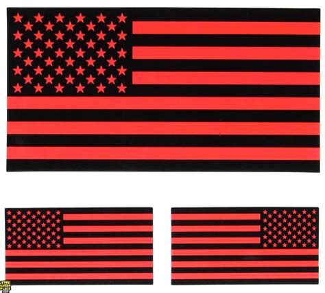 Black and Red American Flag Sticker | US Flag Stickers - TheCheapPlace