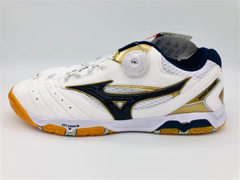 MIZUNO Table Tennis Shoes WAVE MEDAL SP3 81GA1512 White Gold US10(28cm ...