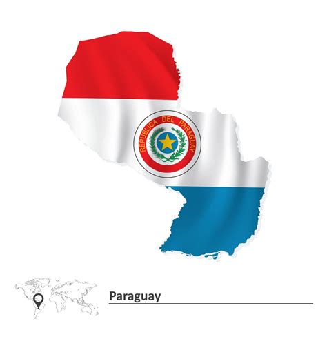 Printable Paraguay Flag Map – Free download and print for you.