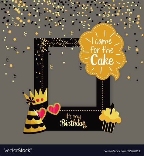 Party framework to happy birthday celebration Vector Image