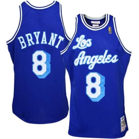 Los Angeles Lakers #8 Kobe Bryant Royal Blue 1996-97 Anniversary ...