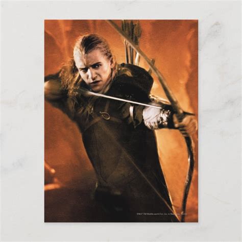 LEGOLAS GREENLEAF™ Drawing Bow 3 Postcard | Zazzle