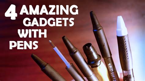 4 Amazing Gadgets To Make With Pens! - Cool Spy Pen Gadgets!!! - YouTube