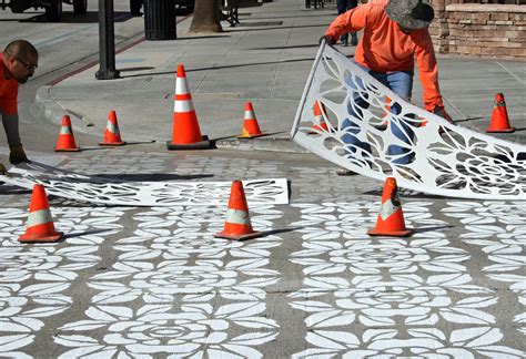 Crosswalks refreshed | Pedestrian street, City art, Outdoor art