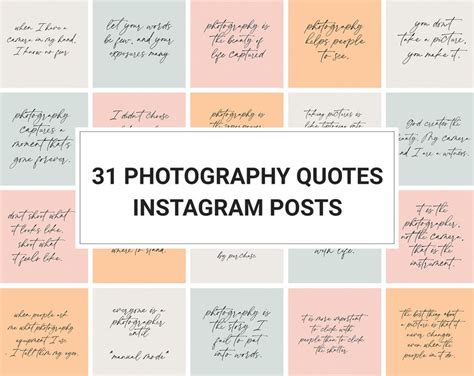 31 Photography Quotes for Instagram Instagram Posts | Etsy