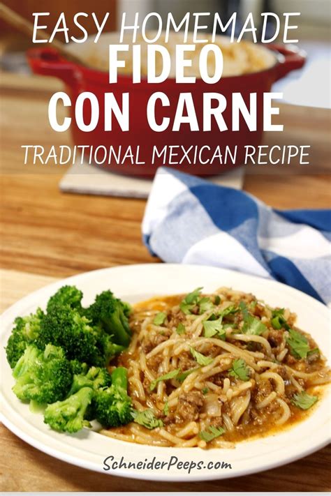 Fideo con Carne {aka Mexican Pasta} - SchneiderPeeps