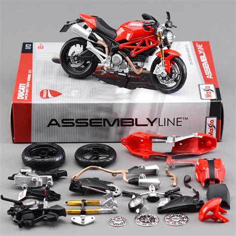 Maisto DMH 696 Motorcycle Model Kit 1:12 scale metal Assembly DIY ...