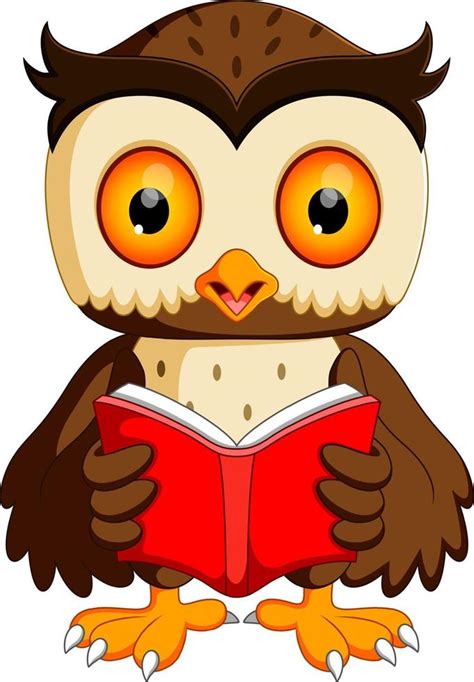 owl reading book 8666287 Vector Art at Vecteezy