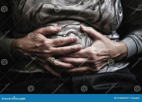 Woman Holding Hands On Her Belly, Stabbing Pain In Abdomen Diarrhea ...