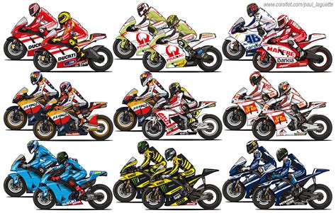 MotoGP Illustrations by Paul Laguette at Coroflot.com