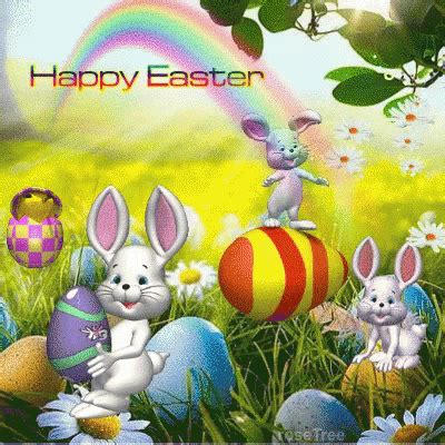 Happy Easter Easter Eggs GIF - HappyEaster EasterEggs EasterBunny - Discover & Share GIFs