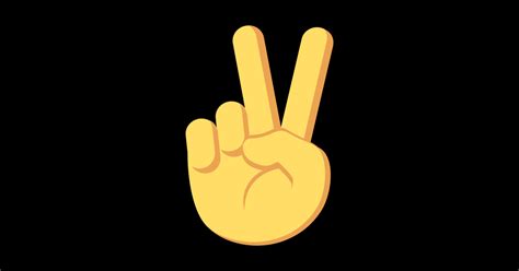 Peace Sign Emoji - Peace Sign - Sticker | TeePublic