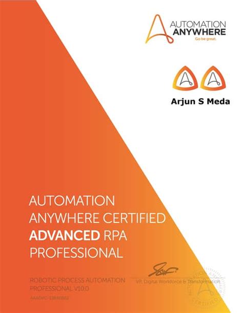 Automation Anywhere Certified Advanced RPA Professional | PDF