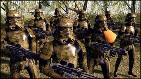 FOREST CAMO STORMTROOPERS - Star Wars: Galaxy at War Mod Gameplay - YouTube