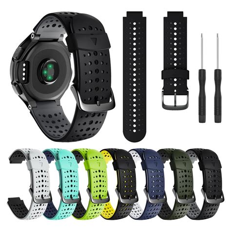 Silicone-Sport-Strap-For-Garmin-Forerunner-235-220-230-620-630-735XT ...