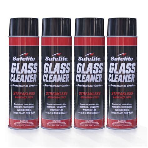 SAFELITE AUTOGLASS Safelite Glass Cleaner, 19 oz, 4 Pack 9780060157913 ...