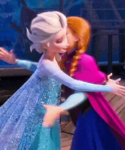 Image - Anna and Elsa Hug.gif | Dictionary Answers Wiki | FANDOM powered by Wikia