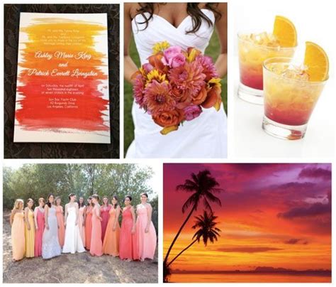 Sunset Beach Wedding Colors – Warehouse of Ideas