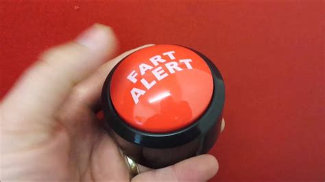 Fart Alert Gag Button - The handiest button for your gassy friends! - YouTube