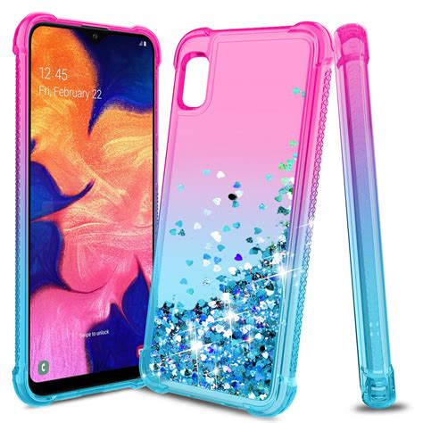 For Samsung Galaxy A10e Case Liquid Glitter Diamond TPU Clear Armor ...