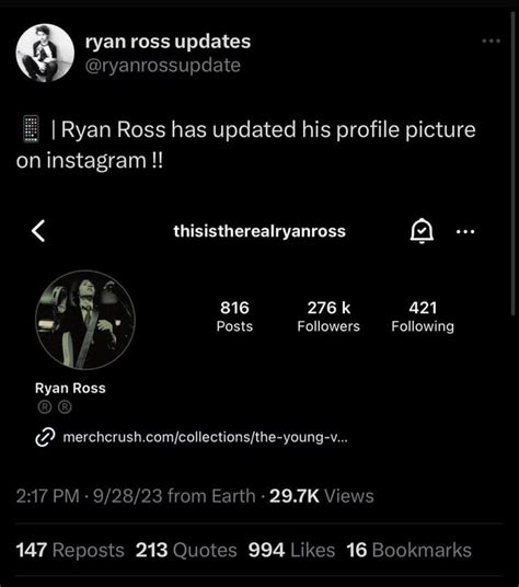 Ryan updated his picture on instagram! : r/RyanRoss