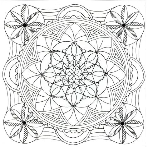 Square Mandala Coloring Pages at GetColorings.com | Free printable colorings pages to print and ...